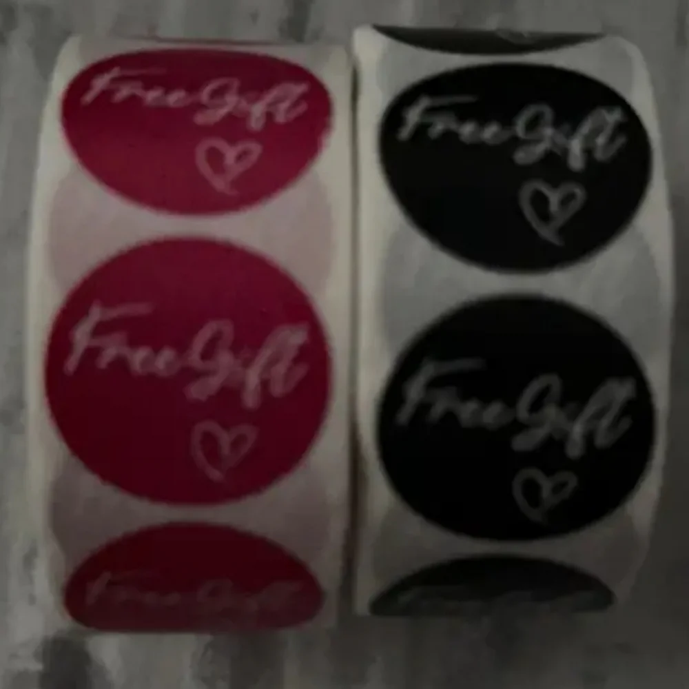 New 500pcs Free Gift Stickers - Pick a Color